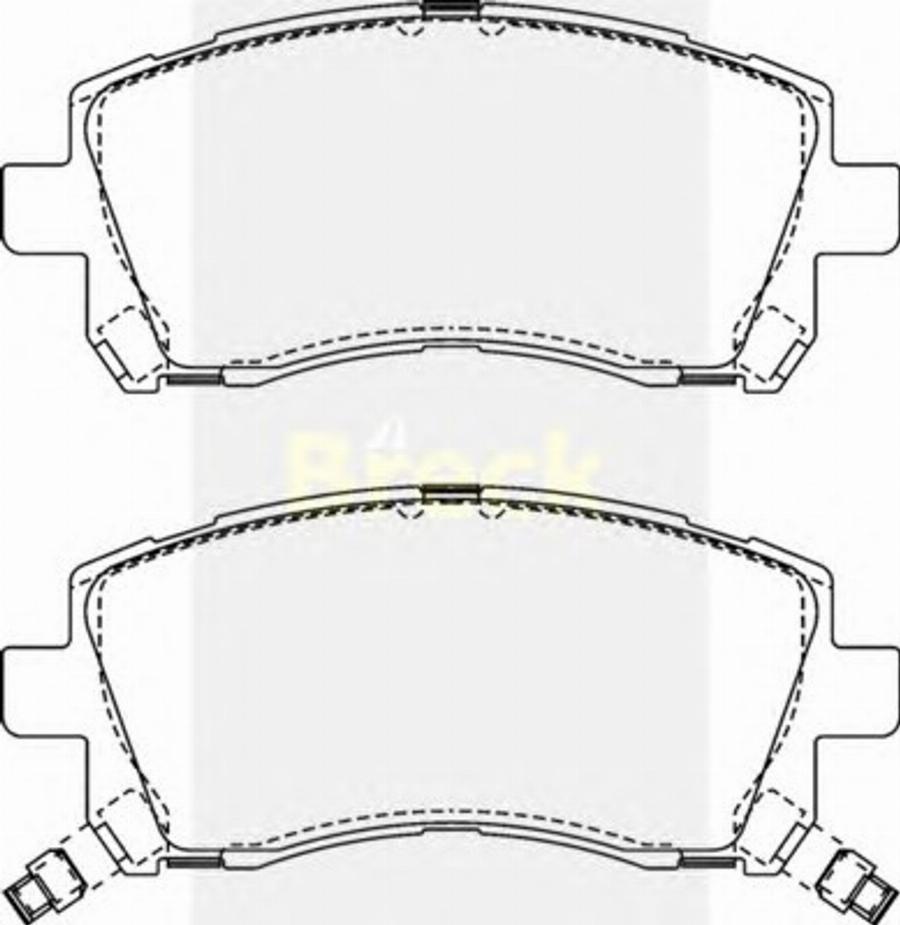 Breck 2355800C - Bremžu uzliku kompl., Disku bremzes www.autospares.lv