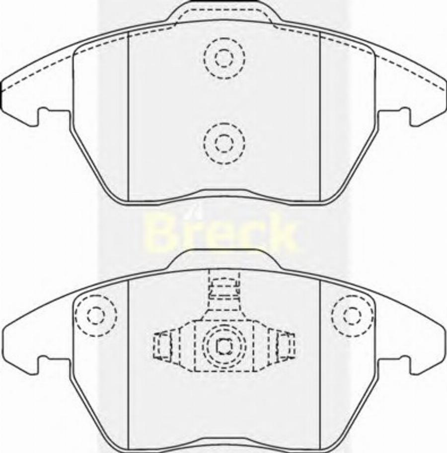 Breck 23589 00 - Bremžu uzliku kompl., Disku bremzes autospares.lv