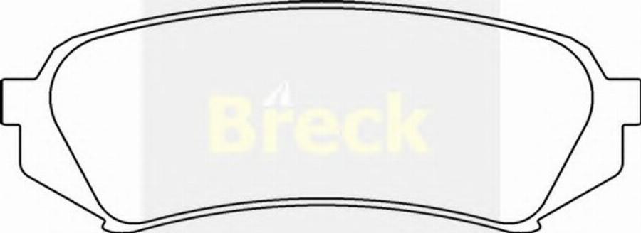 Breck 2353900 - Brake Pad Set, disc brake www.autospares.lv