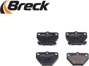 Breck 23521 00 704 10 - Bremžu uzliku kompl., Disku bremzes www.autospares.lv