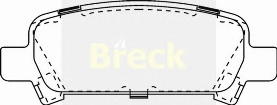 Breck 23572 00 C - Brake Pad Set, disc brake www.autospares.lv