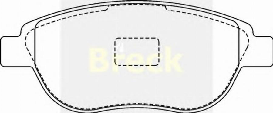 Breck 23600 00 702 00 - Bremžu uzliku kompl., Disku bremzes www.autospares.lv