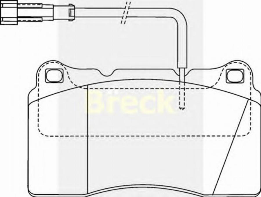 Breck 23092 00 W - Bremžu uzliku kompl., Disku bremzes autospares.lv