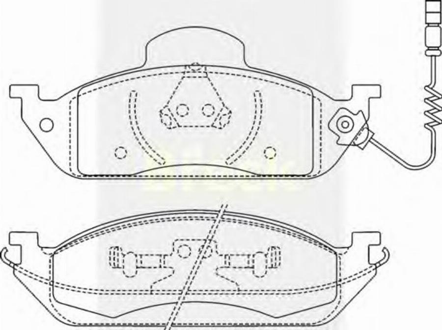 Breck 23193 00 W - Bremžu uzliku kompl., Disku bremzes www.autospares.lv