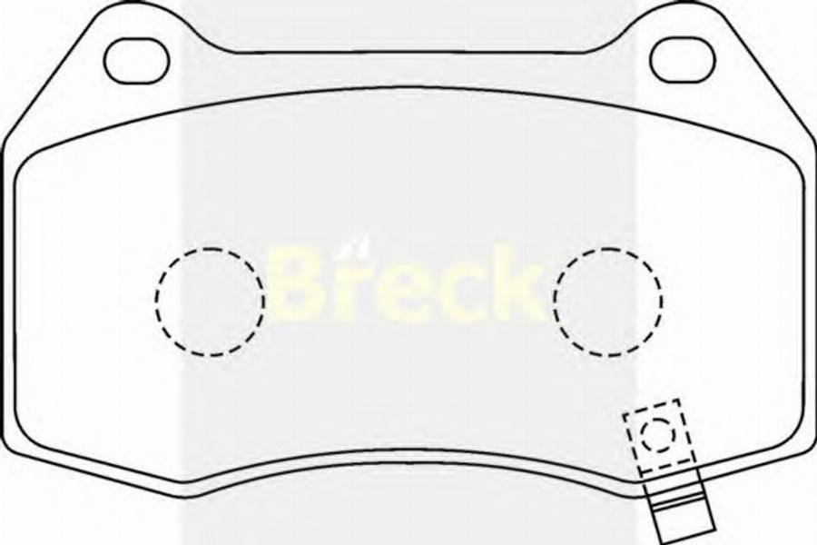 Breck 23142 00 C - Bremžu uzliku kompl., Disku bremzes www.autospares.lv