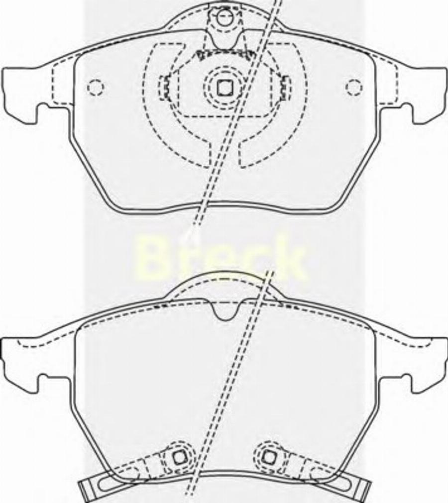 Breck 23116 00 C - Bremžu uzliku kompl., Disku bremzes www.autospares.lv