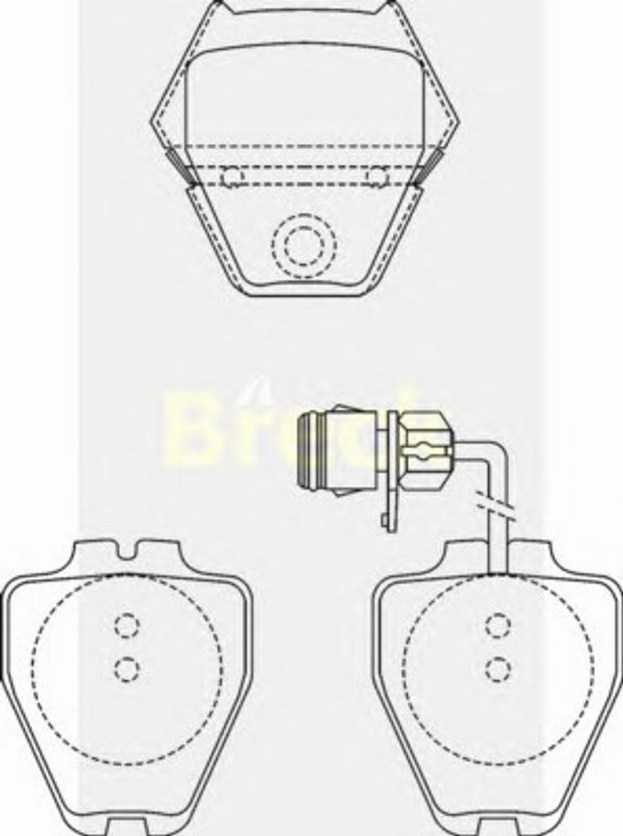 Breck 23118 00 W - Bremžu uzliku kompl., Disku bremzes www.autospares.lv