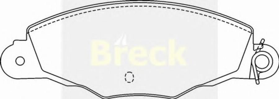 Breck 2313500W - Bremžu uzliku kompl., Disku bremzes www.autospares.lv