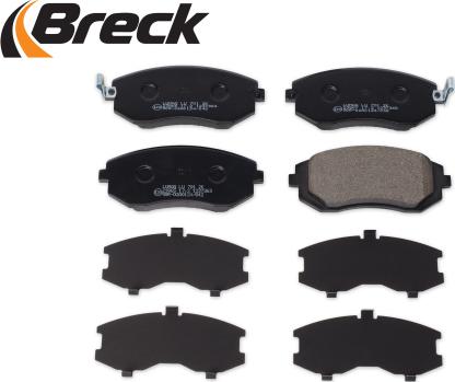 Breck 23865 00 701 00 - Bremžu uzliku kompl., Disku bremzes www.autospares.lv