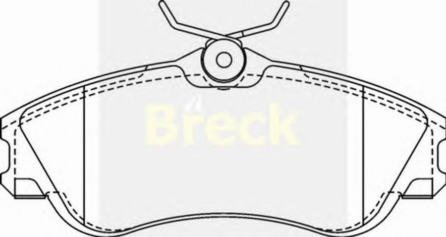 Breck 23346 00 - Bremžu uzliku kompl., Disku bremzes www.autospares.lv