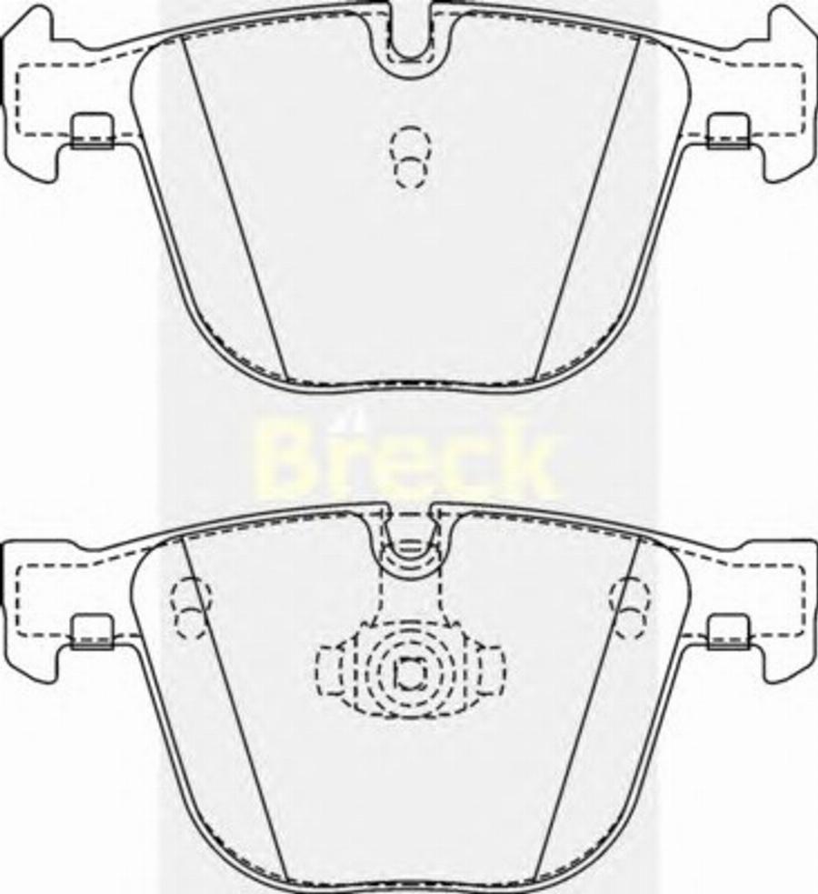 Breck 23309 00 - Bremžu uzliku kompl., Disku bremzes www.autospares.lv