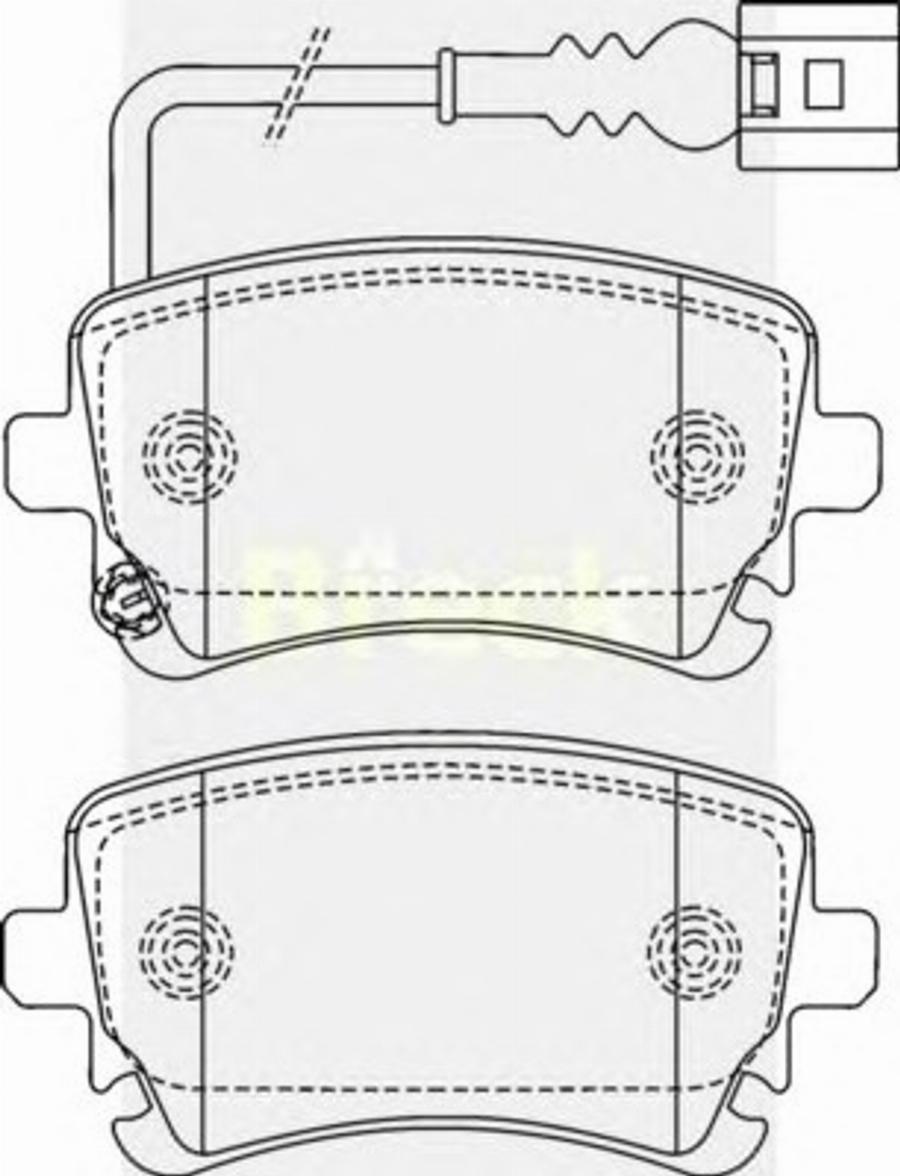 Breck 23326 00 703 10 - Тормозные колодки, дисковые, комплект www.autospares.lv