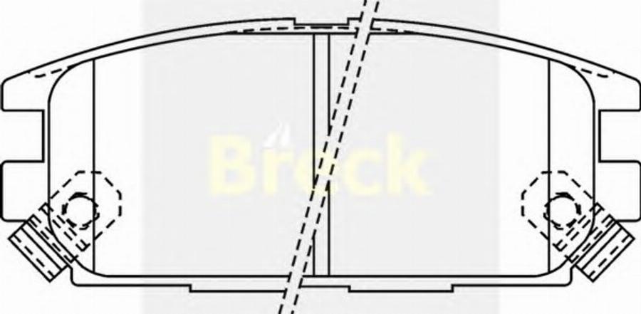 Breck 23373 00 C - Brake Pad Set, disc brake www.autospares.lv