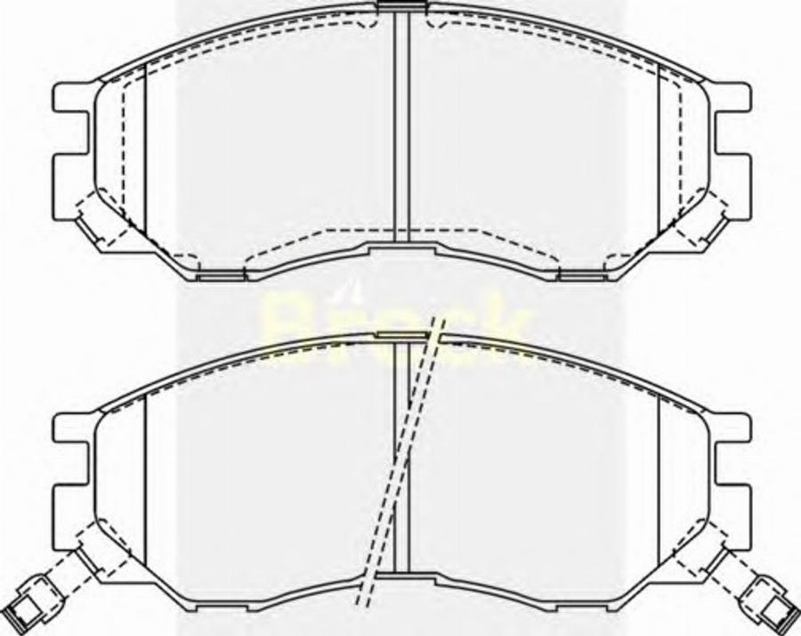 Breck 2329000C - Brake Pad Set, disc brake www.autospares.lv