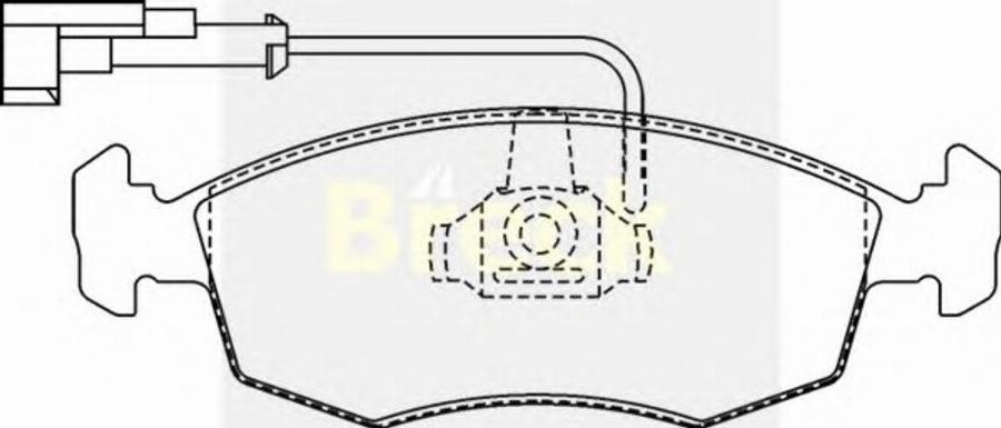 Breck 23227 00 W - Bremžu uzliku kompl., Disku bremzes www.autospares.lv