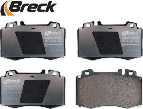 Breck 23271 00 552 20 - Bremžu uzliku kompl., Disku bremzes www.autospares.lv