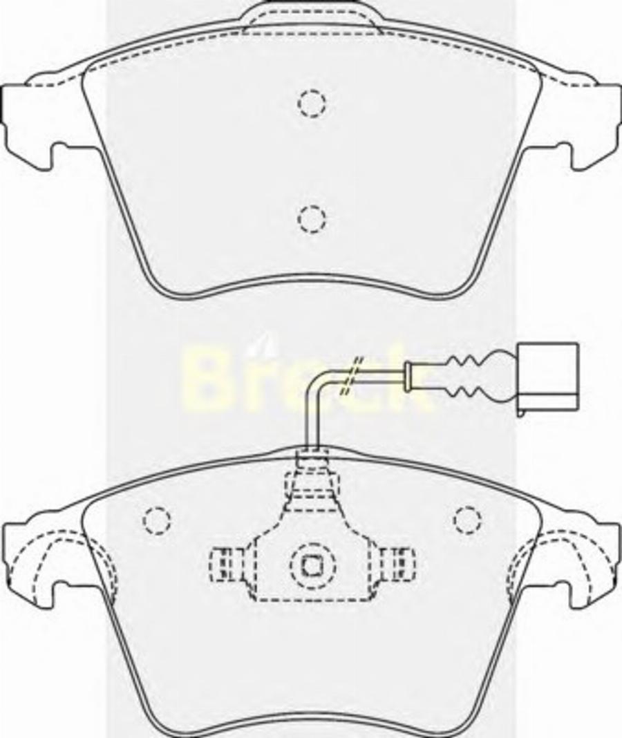 Breck 23749 00 W - Bremžu uzliku kompl., Disku bremzes www.autospares.lv