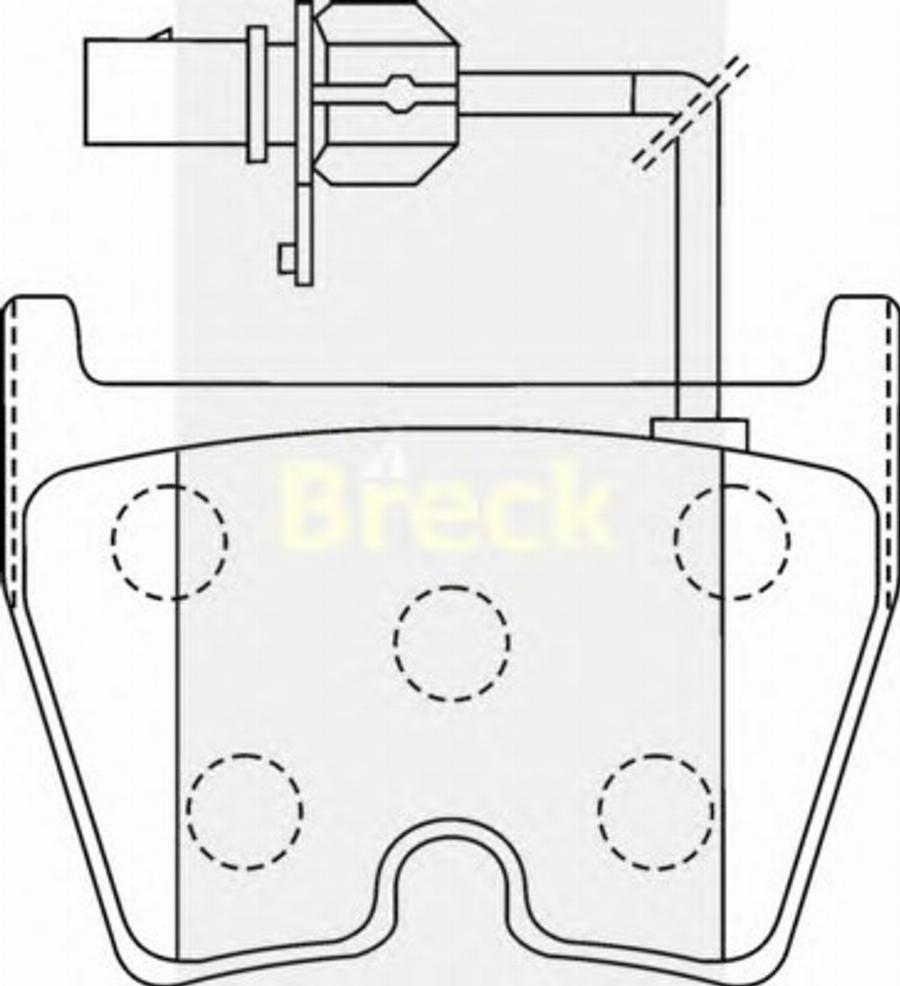 Breck 23751 00 W - Bremžu uzliku kompl., Disku bremzes www.autospares.lv