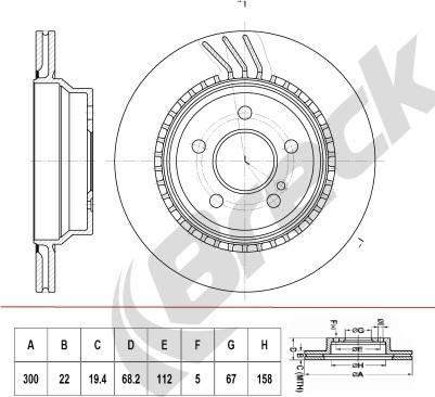 KRAFT AUTOMOTIVE 6051110 - Bremžu diski www.autospares.lv