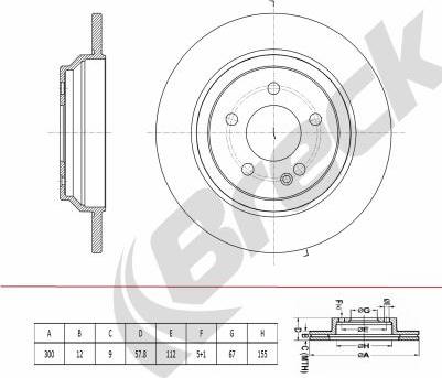 Breck BR 077 SA100 - Bremžu diski www.autospares.lv