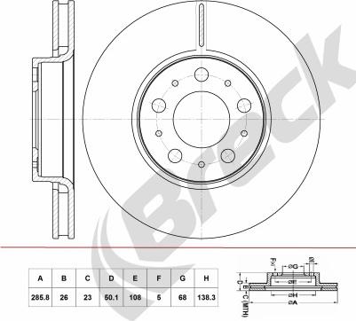 Quinton Hazell BDC5226 - Bremžu diski www.autospares.lv