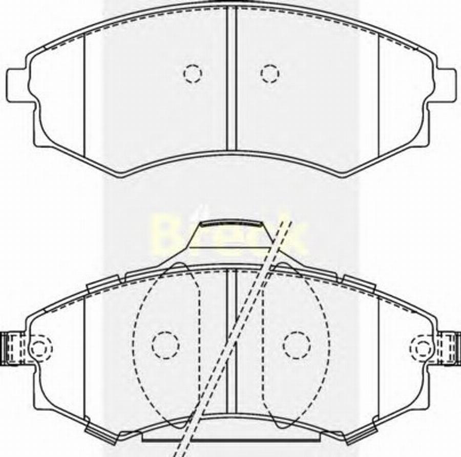 Breck New 086 C - Bremžu uzliku kompl., Disku bremzes www.autospares.lv