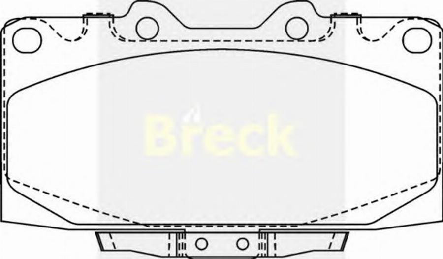 Breck New159C - Brake Pad Set, disc brake www.autospares.lv