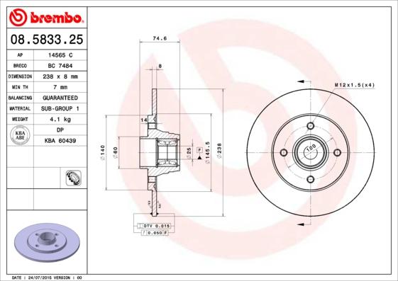 Breco BC 7484 - Bremžu diski autospares.lv