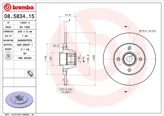 Breco BC 7485 - Bremžu diski autospares.lv