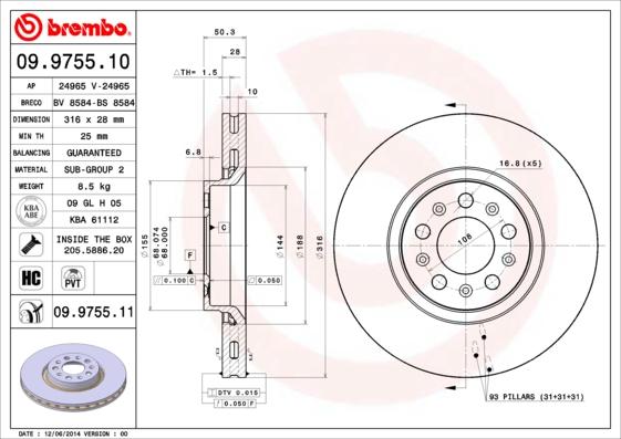 Breco BS 8584 - Bremžu diski autospares.lv