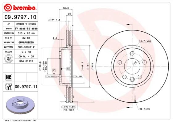 Breco BS 8588 - Bremžu diski autospares.lv