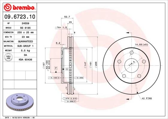 Breco BS 8185 - Bremžu diski autospares.lv