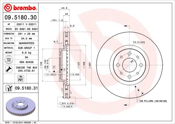 Breco BS 8391 - Bremžu diski autospares.lv