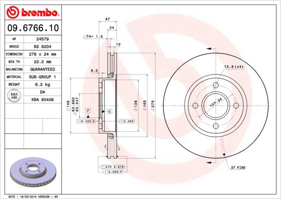 Breco BS 8204 - Bremžu diski www.autospares.lv