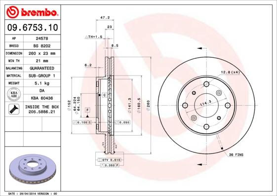 Breco BS 8202 - Bremžu diski www.autospares.lv