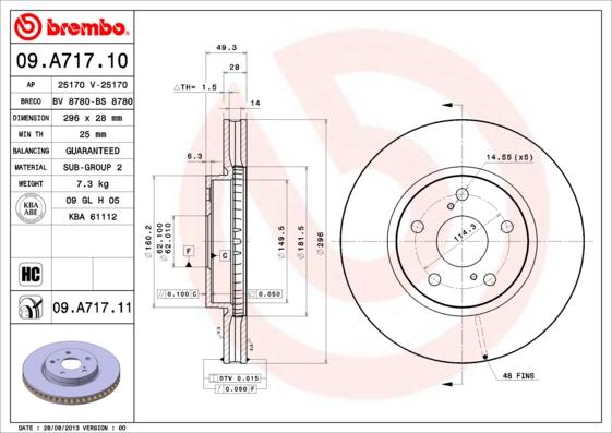 Breco BS 8780 - Тормозной диск www.autospares.lv