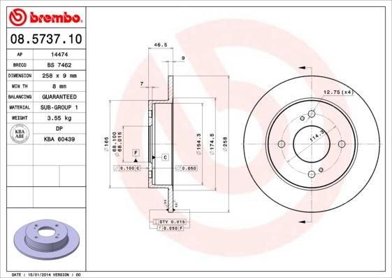 Breco BS 7462 - Bremžu diski www.autospares.lv