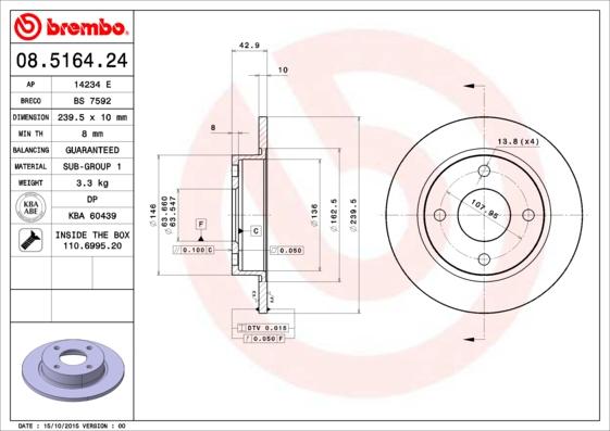 Breco BS 7592 - Bremžu diski www.autospares.lv