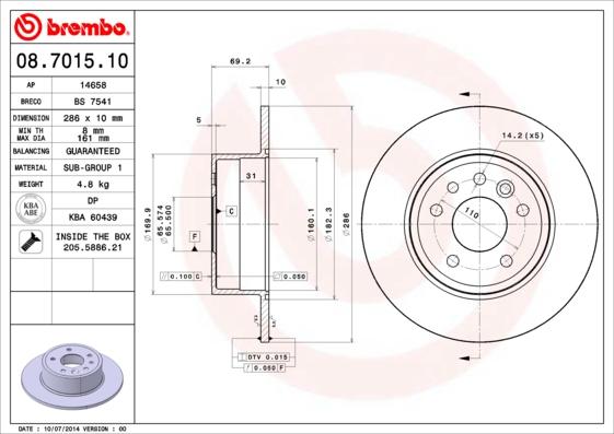 Breco BS 7541 - Bremžu diski autospares.lv