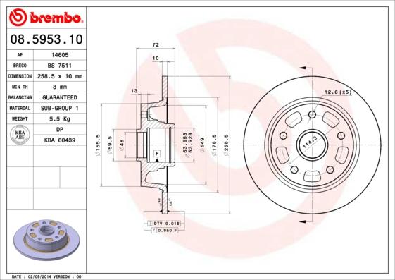 Breco BS 7511 - Bremžu diski www.autospares.lv