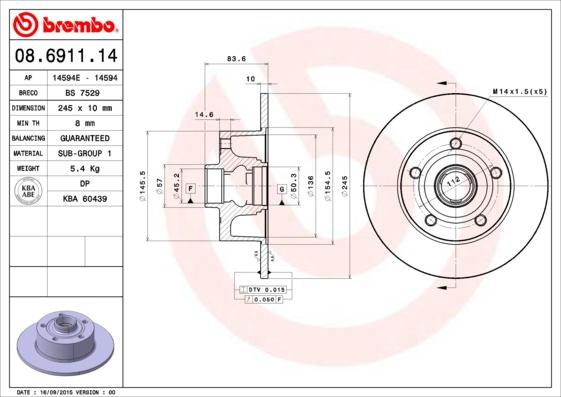 Breco BS 7529 - Bremžu diski www.autospares.lv