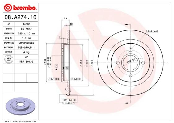 Breco BS 7677 - Bremžu diski www.autospares.lv