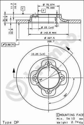 Breco BS 7269 - Bremžu diski www.autospares.lv