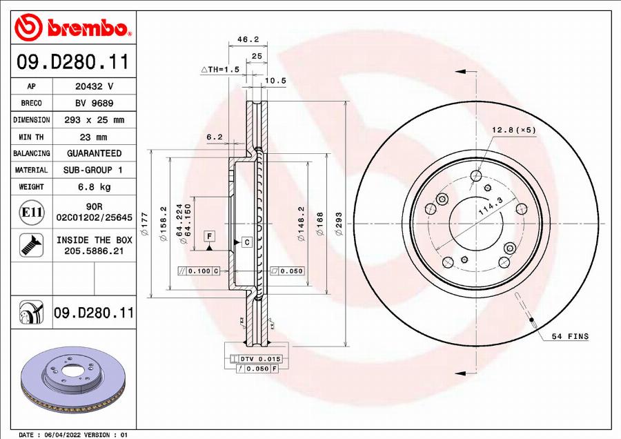 Breco BV 9689 - Bremžu diski www.autospares.lv