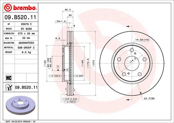 Breco BV 9288 - Bremžu diski autospares.lv