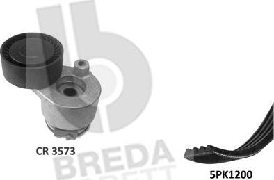 Breda Lorett KCA0049 - Поликлиновый ременный комплект www.autospares.lv