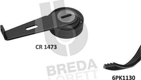 Breda Lorett KCA0004 - Ķīļrievu siksnu komplekts autospares.lv