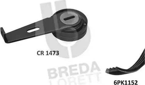 Breda Lorett KCA0001 - Ķīļrievu siksnu komplekts autospares.lv