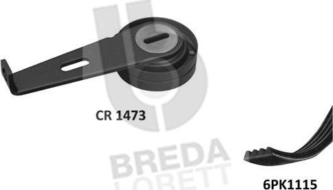 Breda Lorett KCA0002 - V-Ribbed Belt Set www.autospares.lv