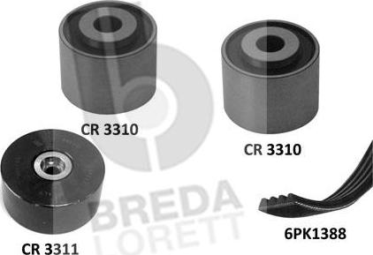 Breda Lorett KCA0015 - V-Ribbed Belt Set www.autospares.lv